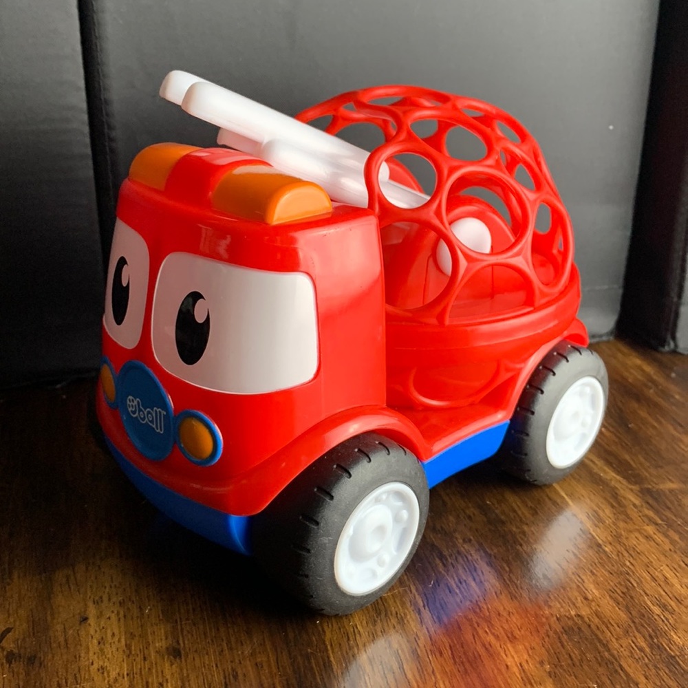 Oball Go Grippers Red Fire Truck From Vehicle